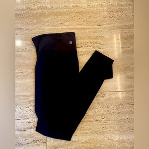 Lululemon original-rise Luon Wunder Under tights, ~27” long